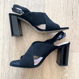 NEVER BEEN WORN Kate Spade classic suede sandal heels size 10